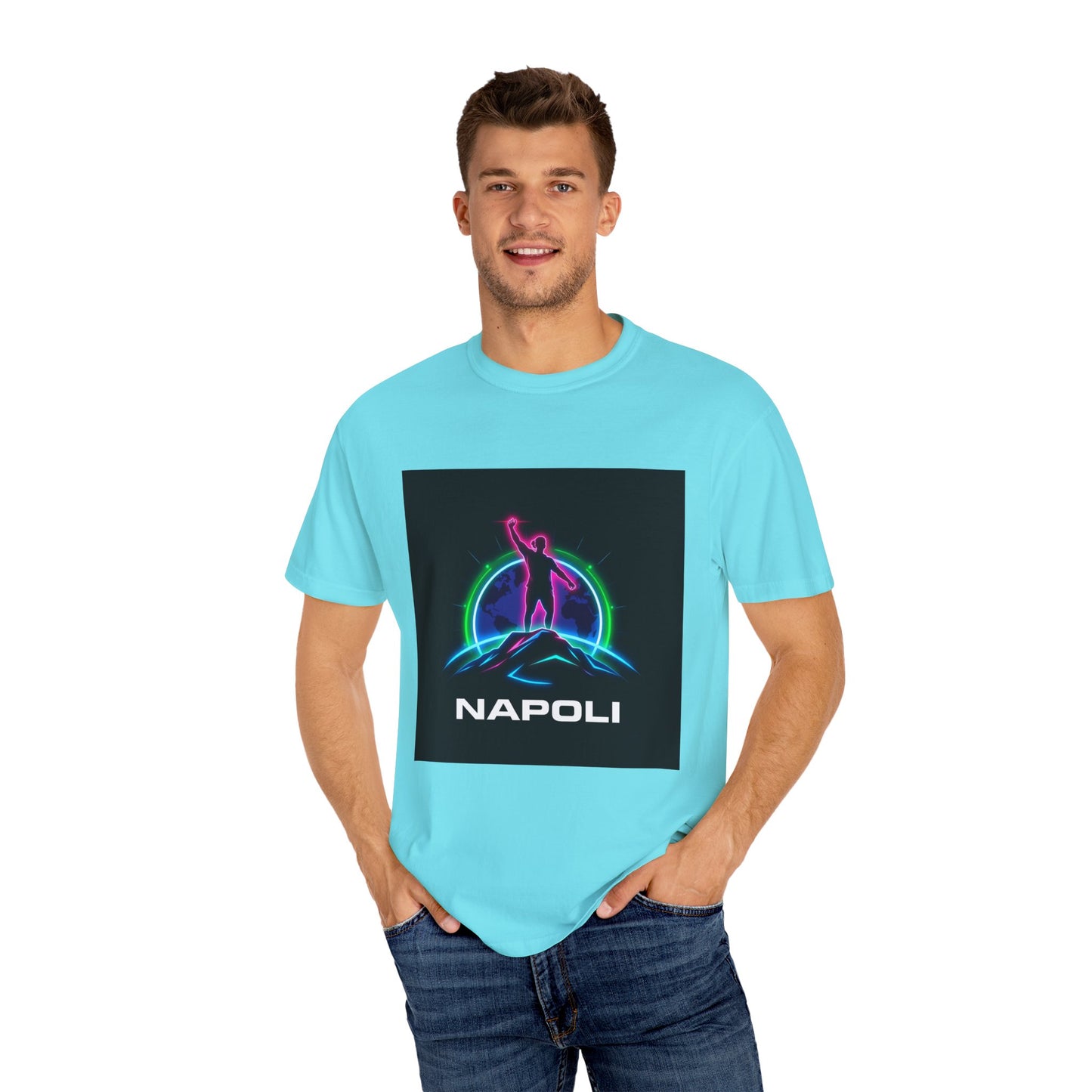 Neon Napoli T-Shirt for Adventurers, Retro Graphic Tee, Perfect for Travelers, Gifts for Him/Her, Cool Streetwear, Casual Outfit