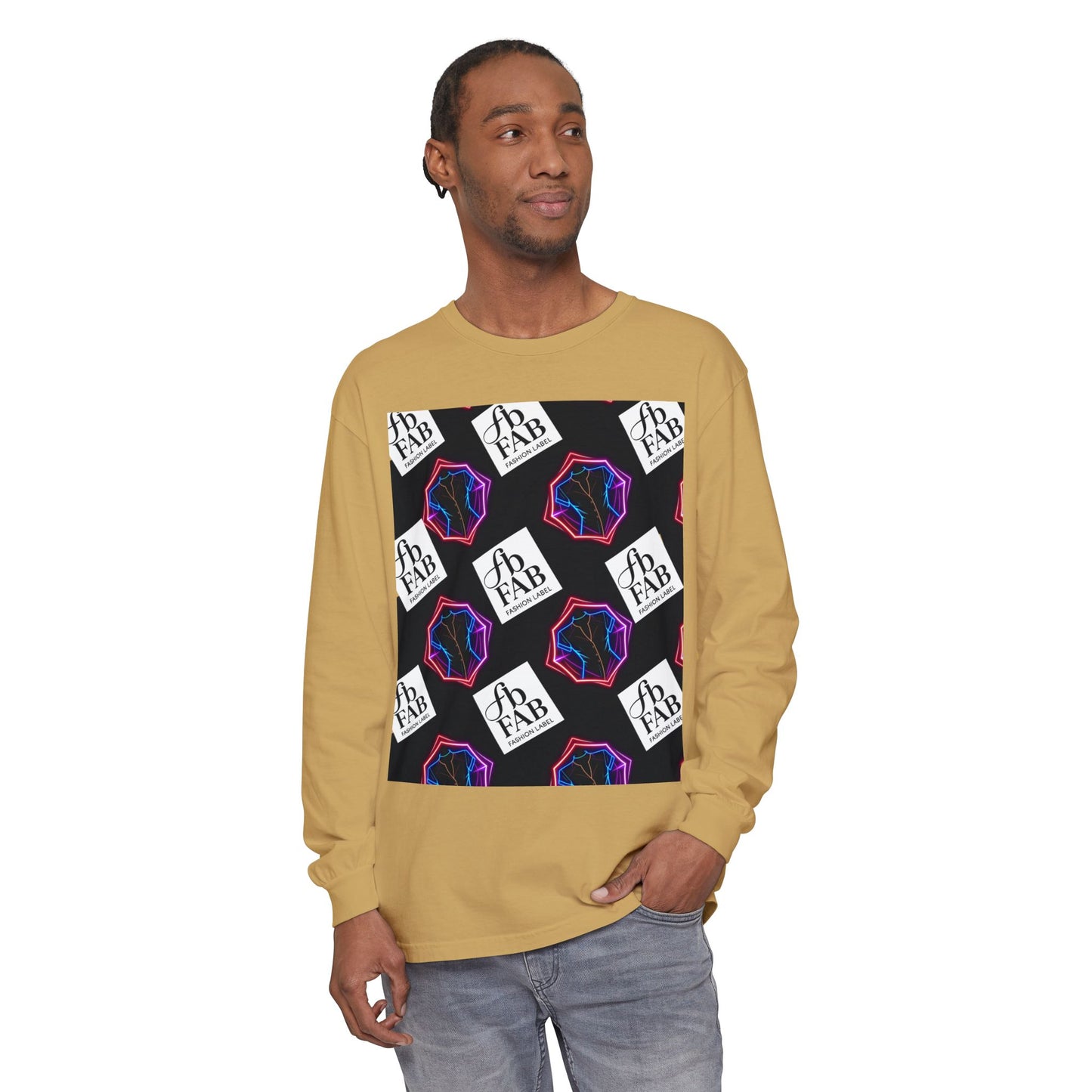 Unisex Garment-dyed Long Sleeve T-Shirt