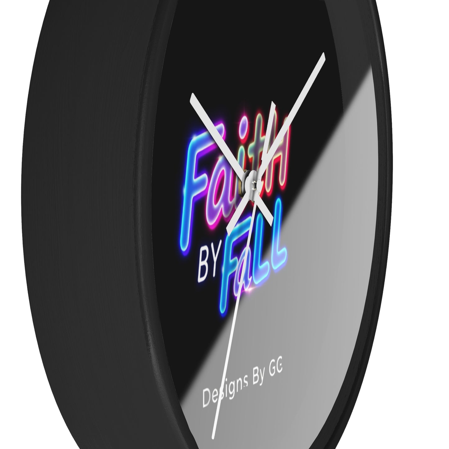Neon Faith Wall Clock - Inspirational Home Decor | Designs by GG