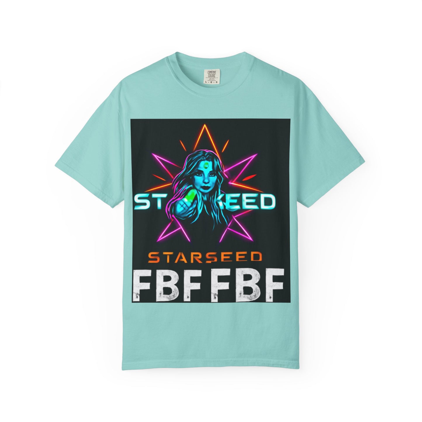 Neon Graphic T-Shirt - Starseed FBF Tee, Unisex Fashion, Cool Gift, Festival Wear, Retro Style, Casual Streetwear
