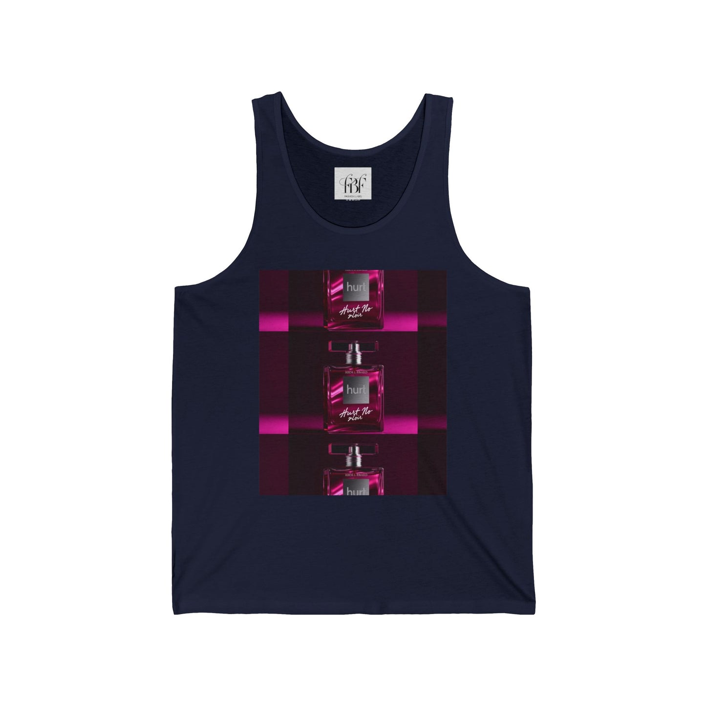 Unisex Jersey Tank - Stylish Pink Fragrance Graphic Tee