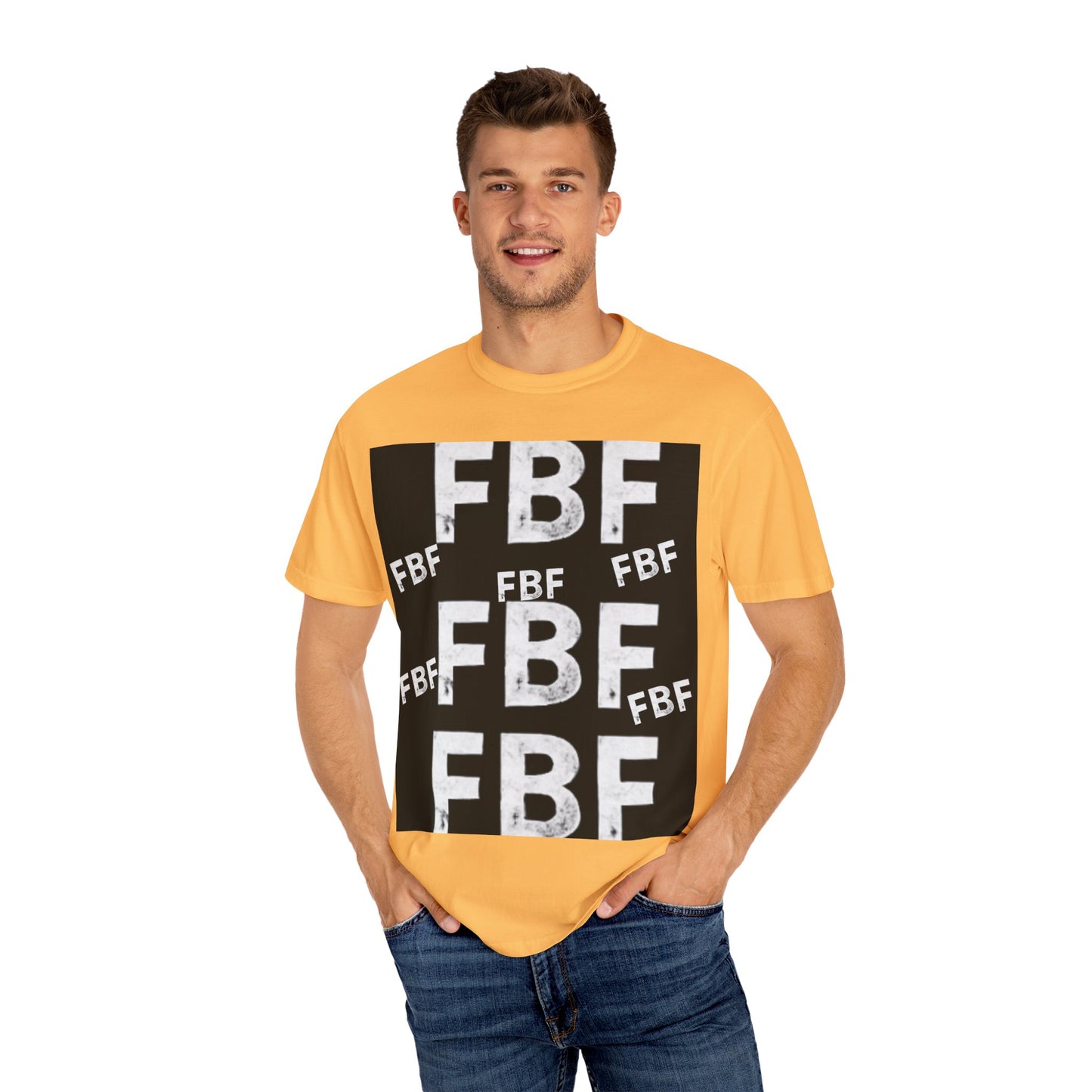 FBF Garment-Dyed Unisex T-shirt, Casual Wear, Graphic Tee, Street Style, Gift for Friends, All Occasions