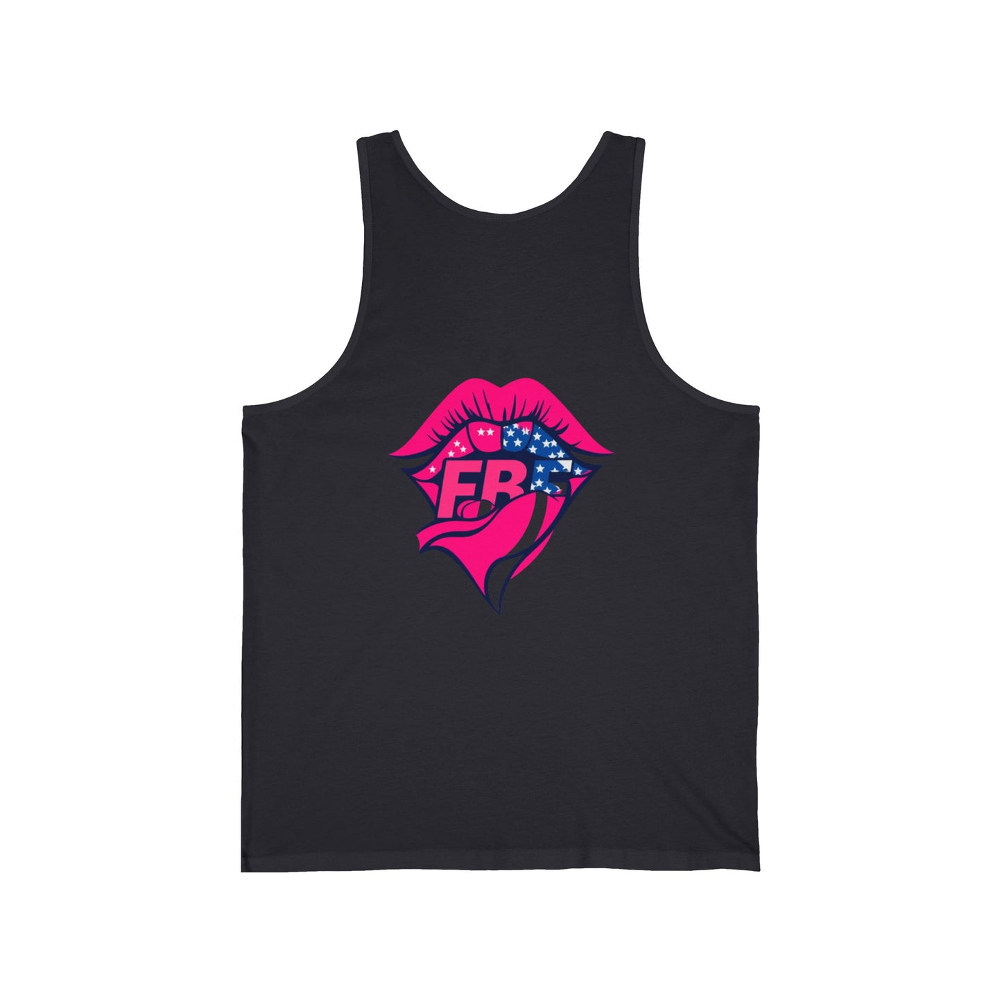 Neon Graphic Unisex Tank, Summer Fashion, Festival Wear, Gift for Her, Patriotic Apparel, Casual Style