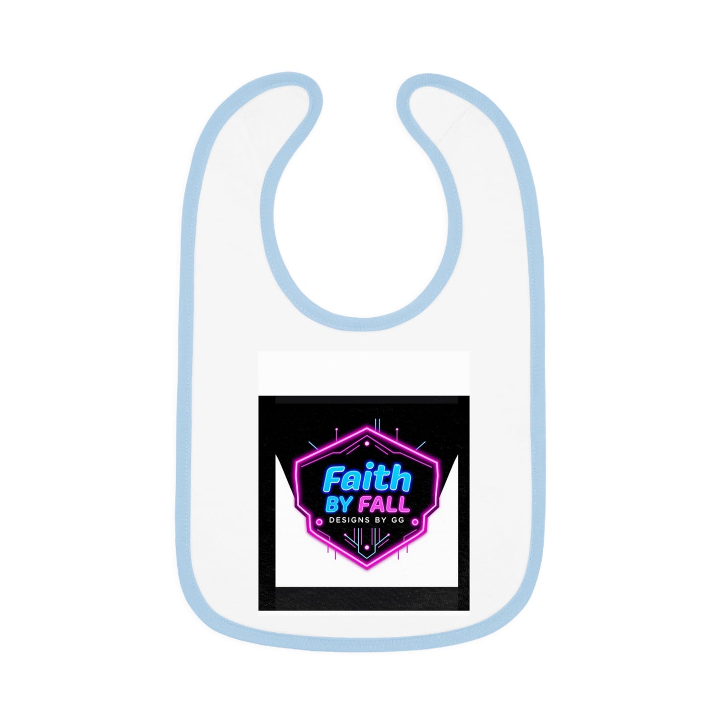 Baby Contrast Trim Jersey Bib