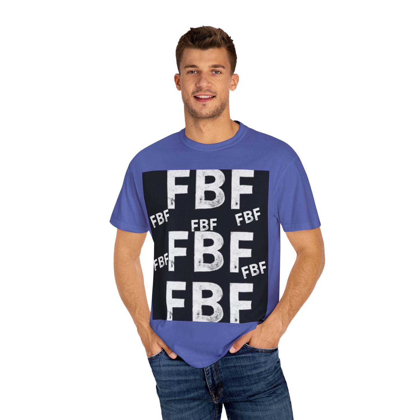 FBF Garment-Dyed Unisex T-shirt, Casual Wear, Graphic Tee, Street Style, Gift for Friends, All Occasions