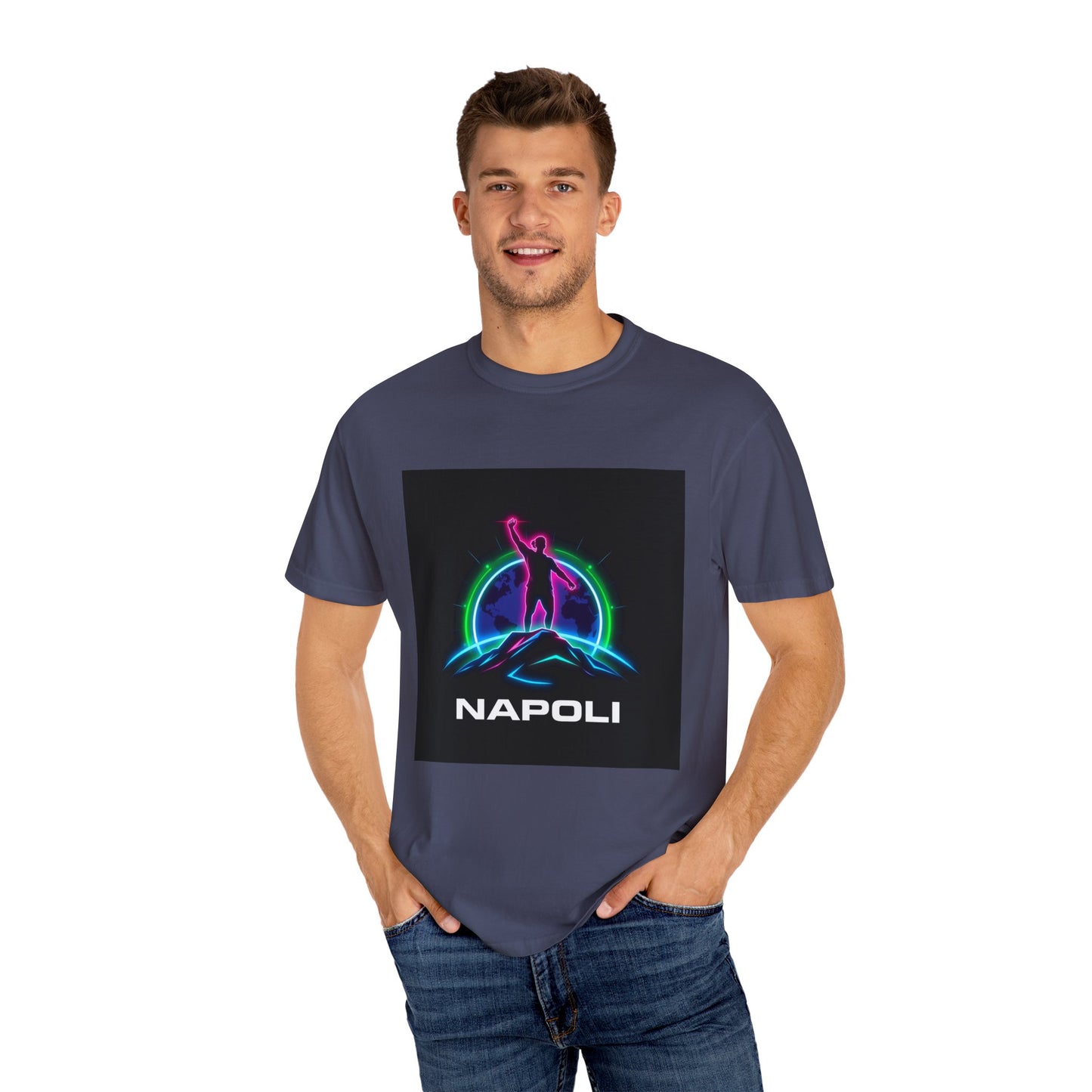 Neon Napoli T-Shirt for Adventurers, Retro Graphic Tee, Perfect for Travelers, Gifts for Him/Her, Cool Streetwear, Casual Outfit