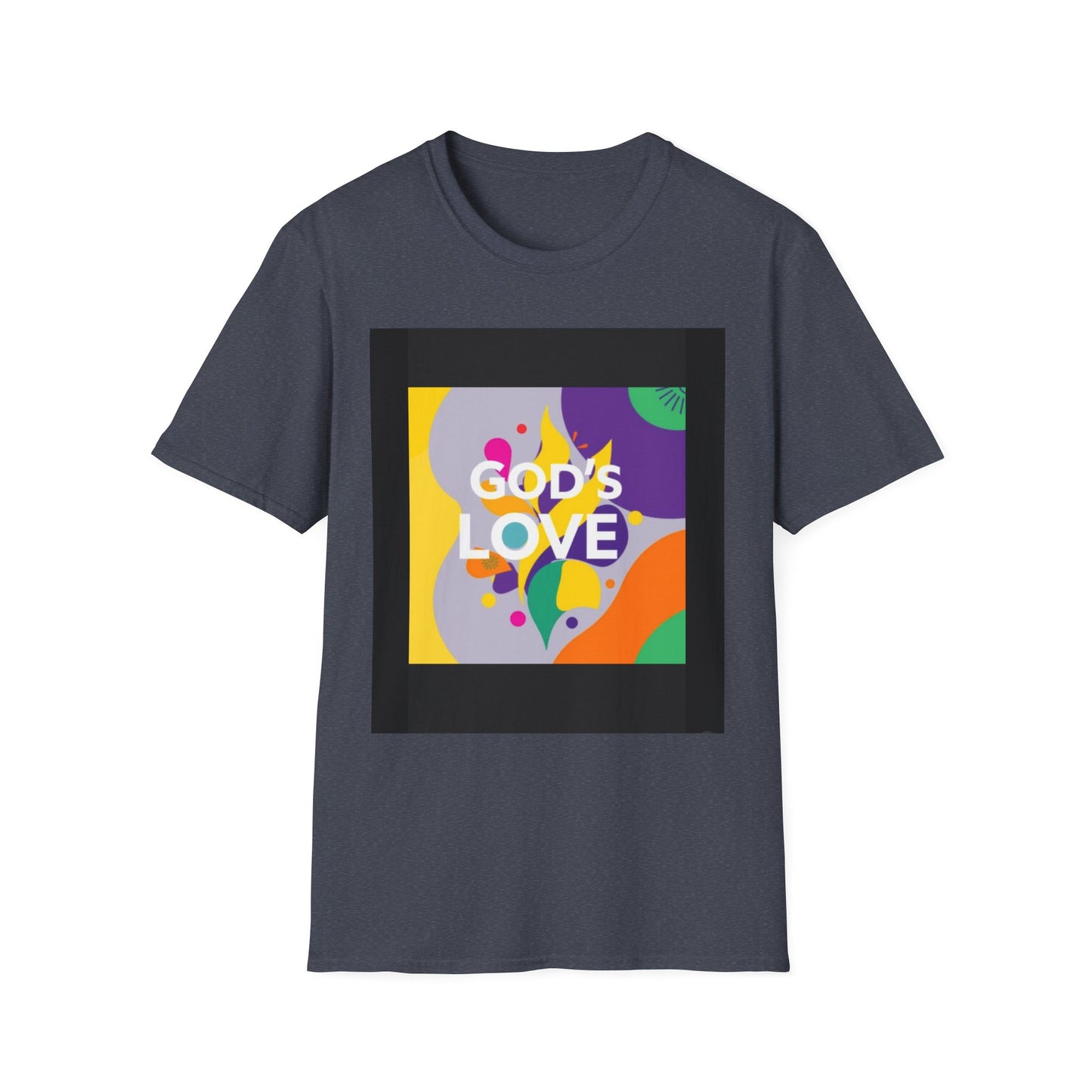 Unisex Softstyle T-Shirt with God's Love Design, Faith Shirt, Inspirational Tee, Christian Apparel, Gift for Believers, Everyday Wear