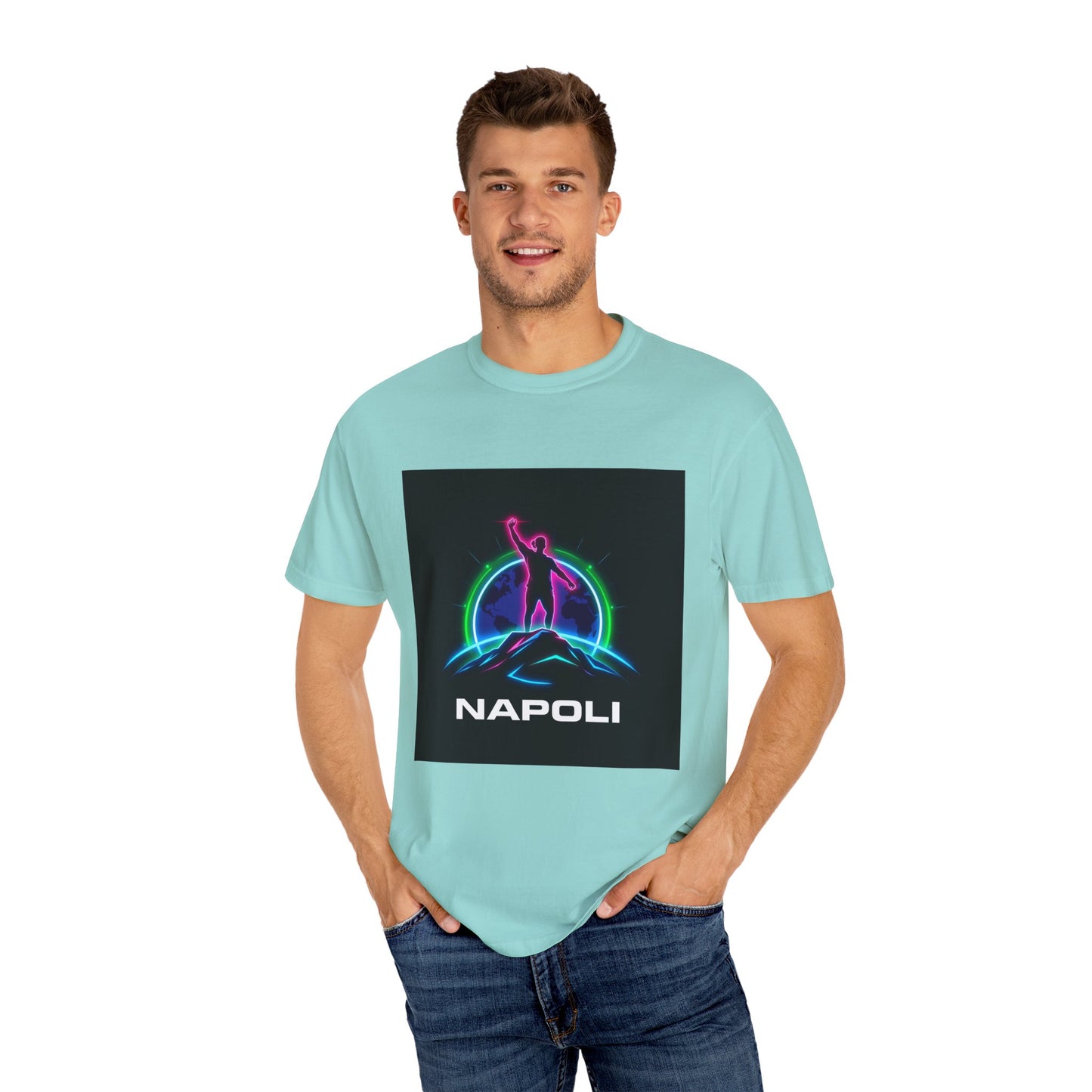Neon Napoli T-Shirt for Adventurers, Retro Graphic Tee, Perfect for Travelers, Gifts for Him/Her, Cool Streetwear, Casual Outfit