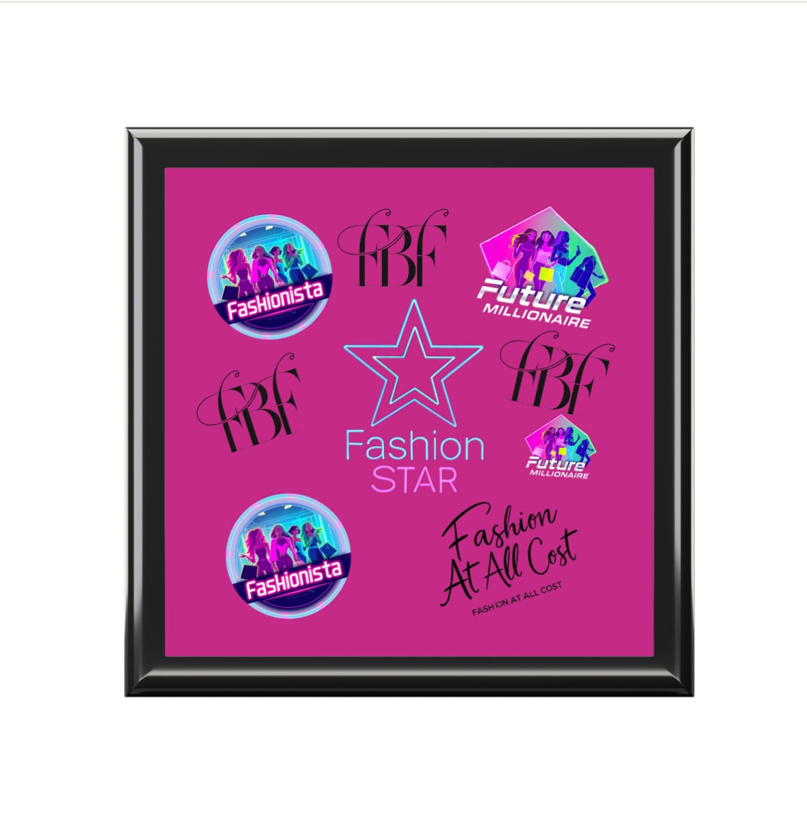 Fashionista Jewelry Box, Trendy Accessory Organizer, Gift for Teens, Future Millionaire Keepsake Storage, Star Decor for Her