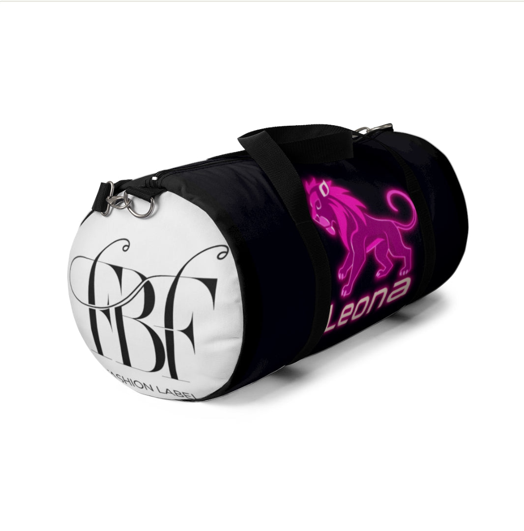 Stylish Lion Duffel Bag for Gym, Travel, Leona Gift, Sports Bag, Personalized Luggage, Unique Workout Tote