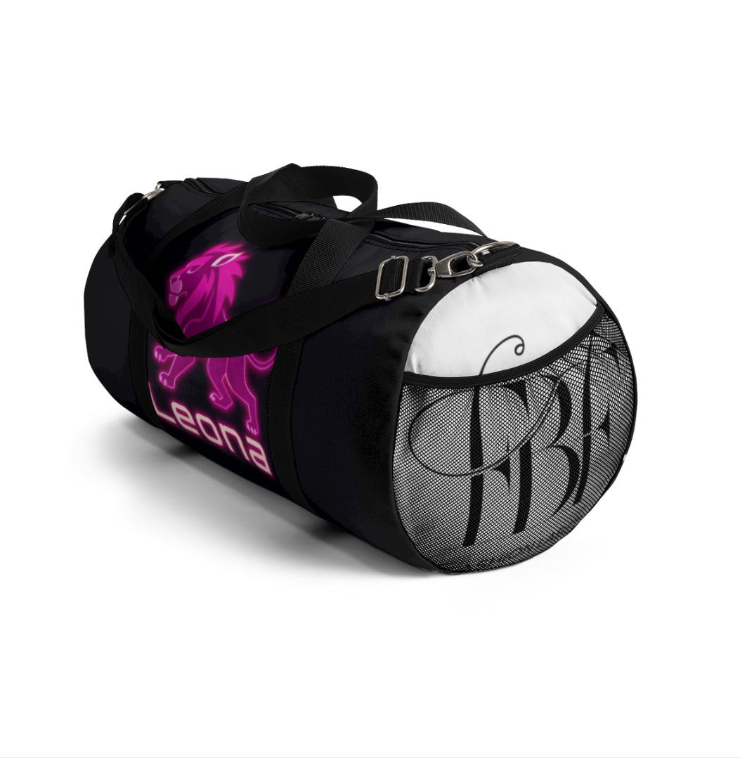 Stylish Lion Duffel Bag for Gym, Travel, Leona Gift, Sports Bag, Personalized Luggage, Unique Workout Tote