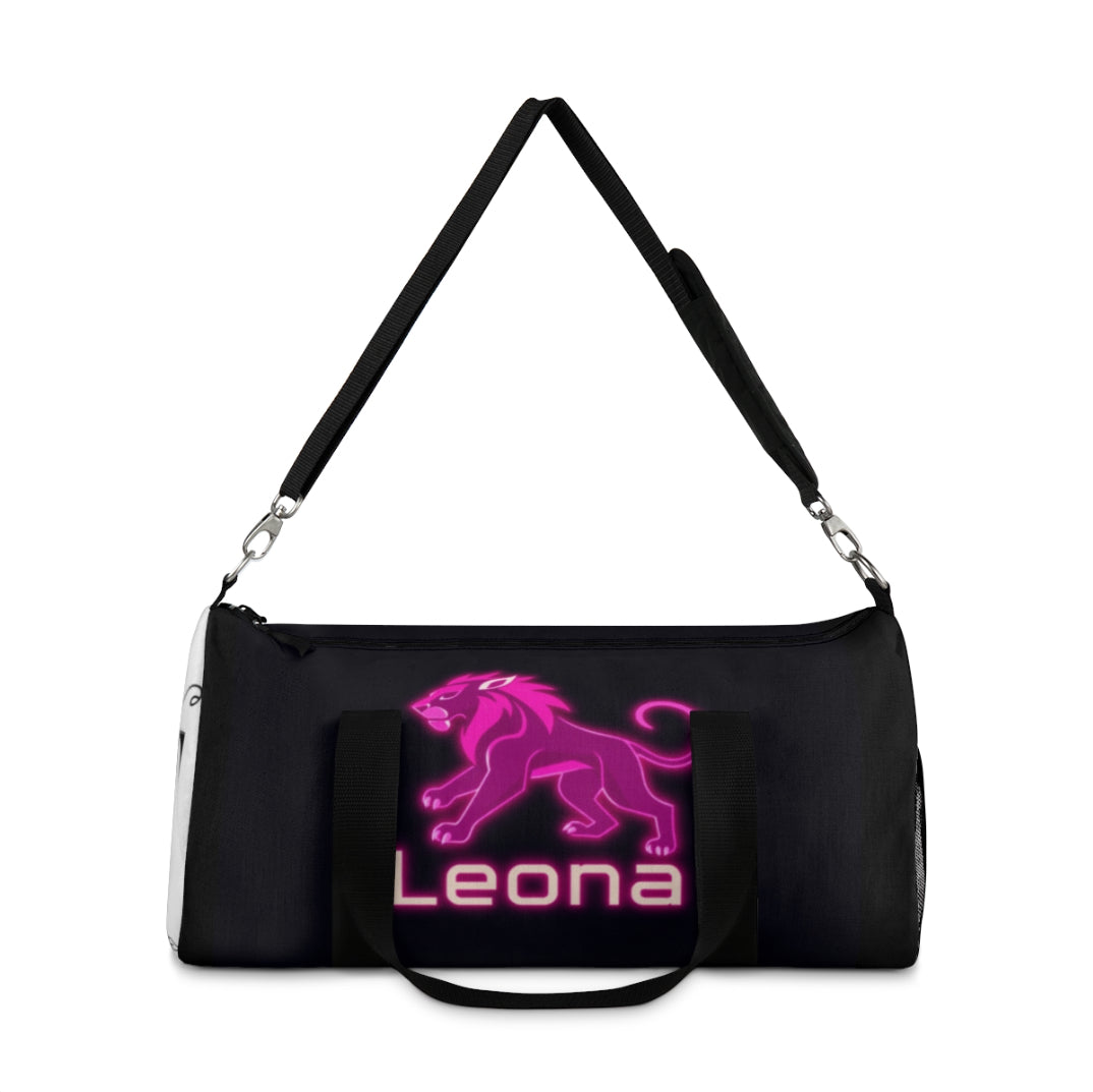 Stylish Lion Duffel Bag for Gym, Travel, Leona Gift, Sports Bag, Personalized Luggage, Unique Workout Tote