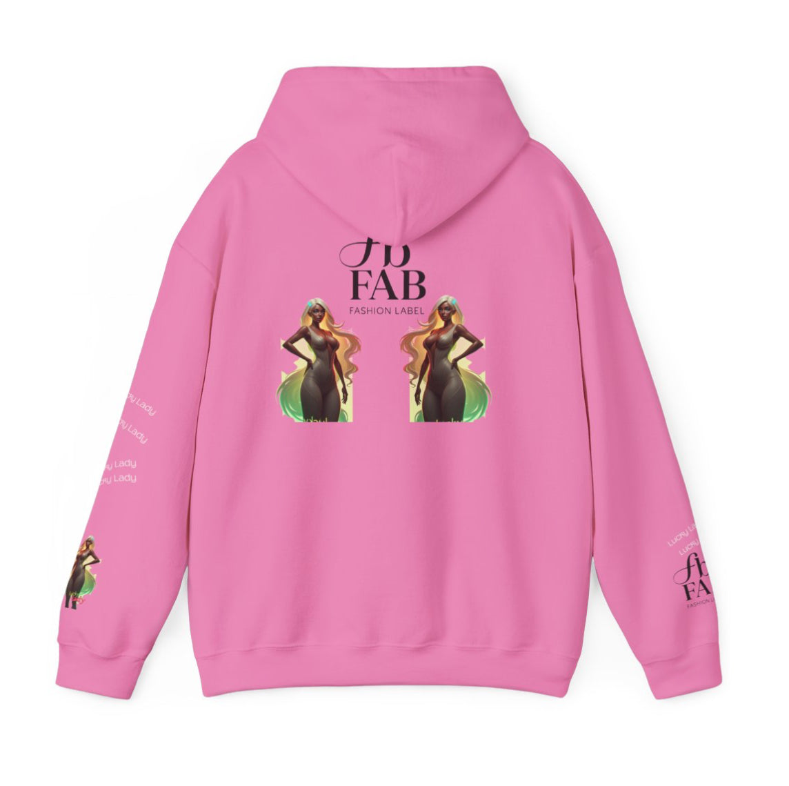 Lucky Lady Unisex Hooded Sweatshirt - Stylish Streetwear for Confident Women