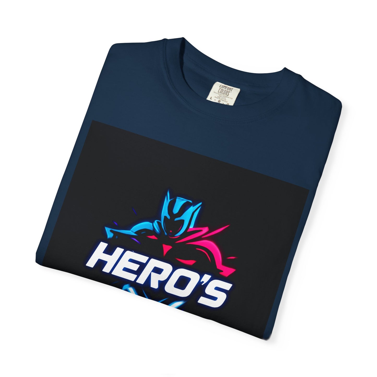 Hero's Unisex Garment-Dyed T-shirt, Casual Tee, Perfect for Gifting, Comic Fans, Hero Celebrations, Graphic Tee, Everyday Wear