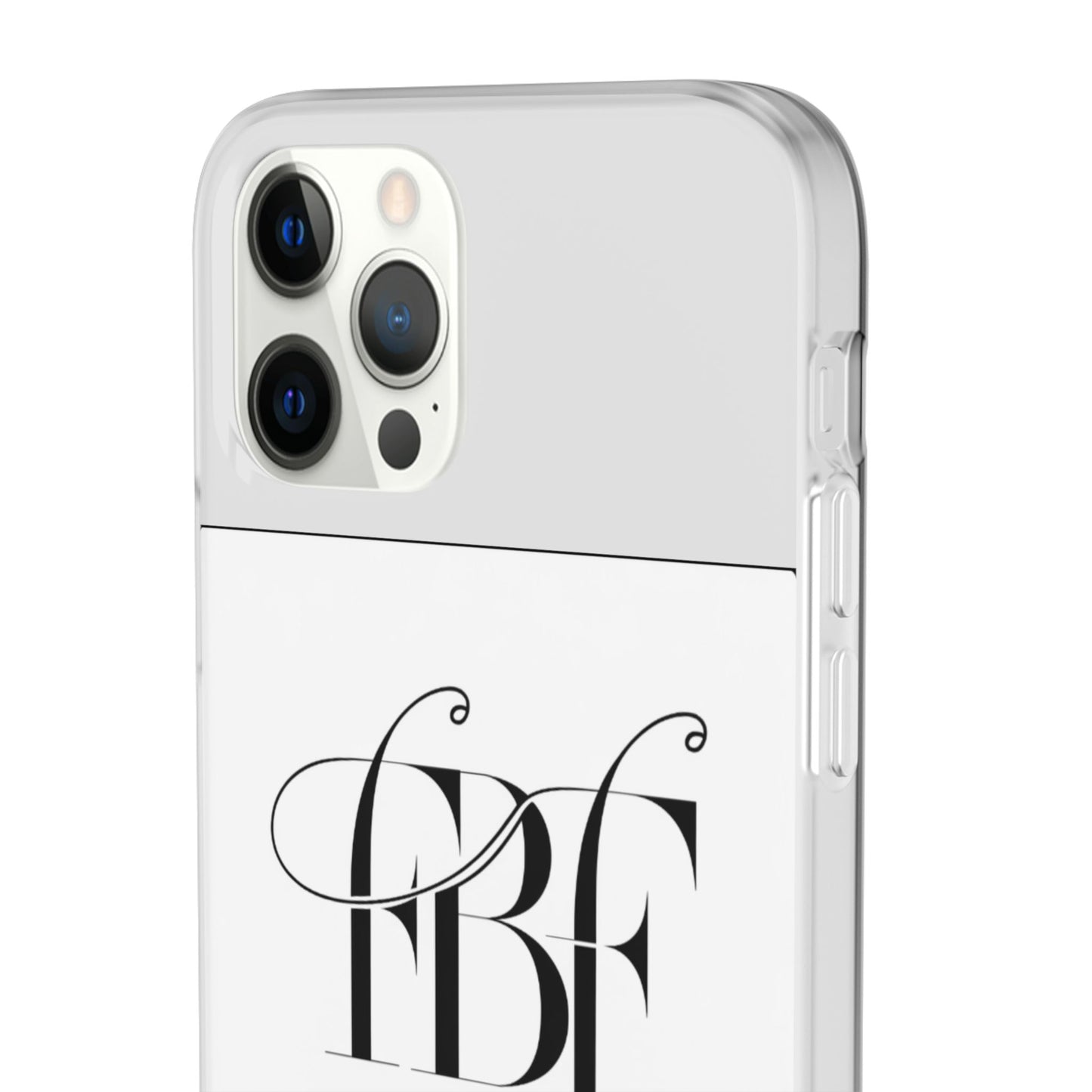 Chic Flexi Phone Case with Fashion Label Design