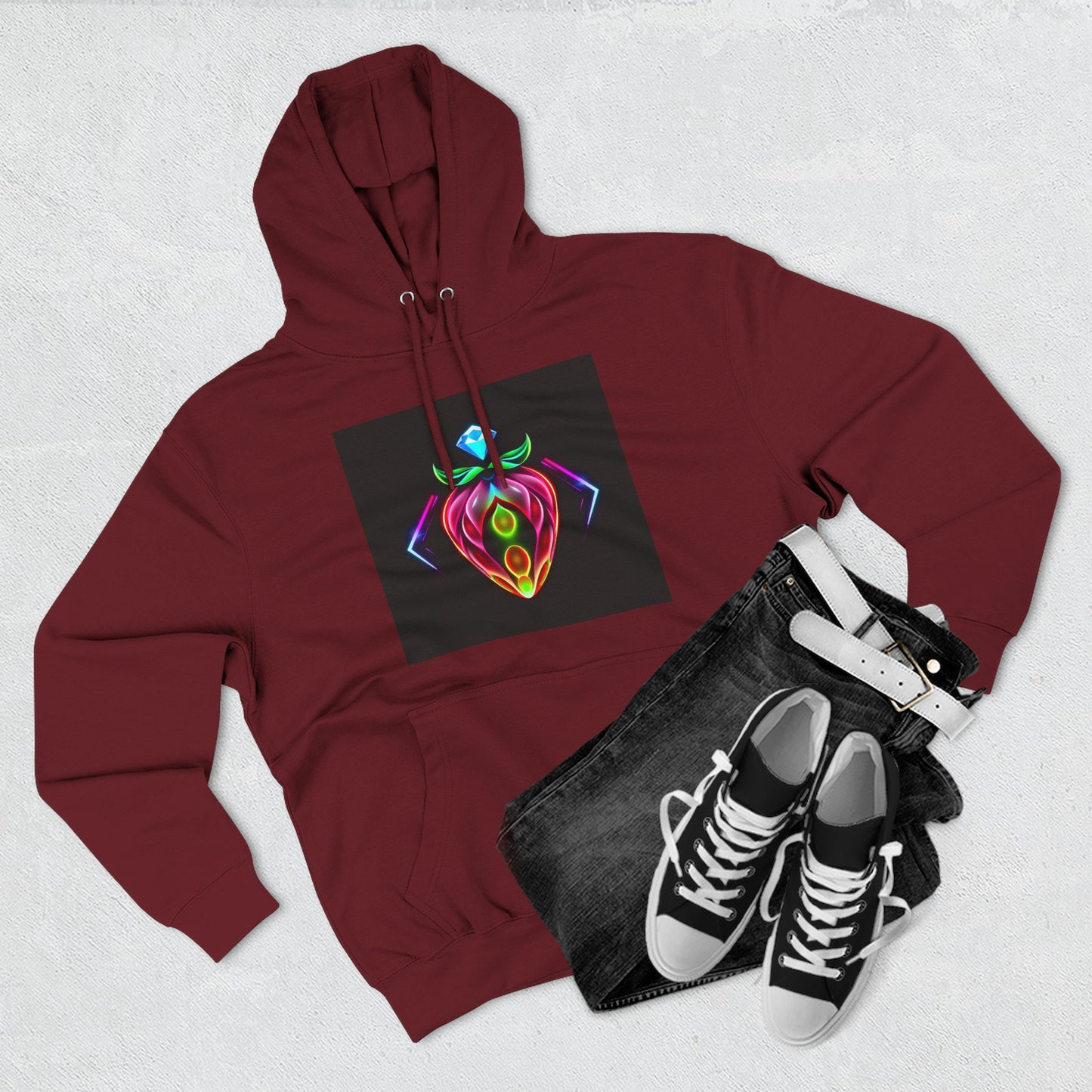 Vibrant Art Hoodie, Colorful Fleece Hoodie, Unique Sweatshirt, Artistic Gift, Cozy Layer for Every Occasion