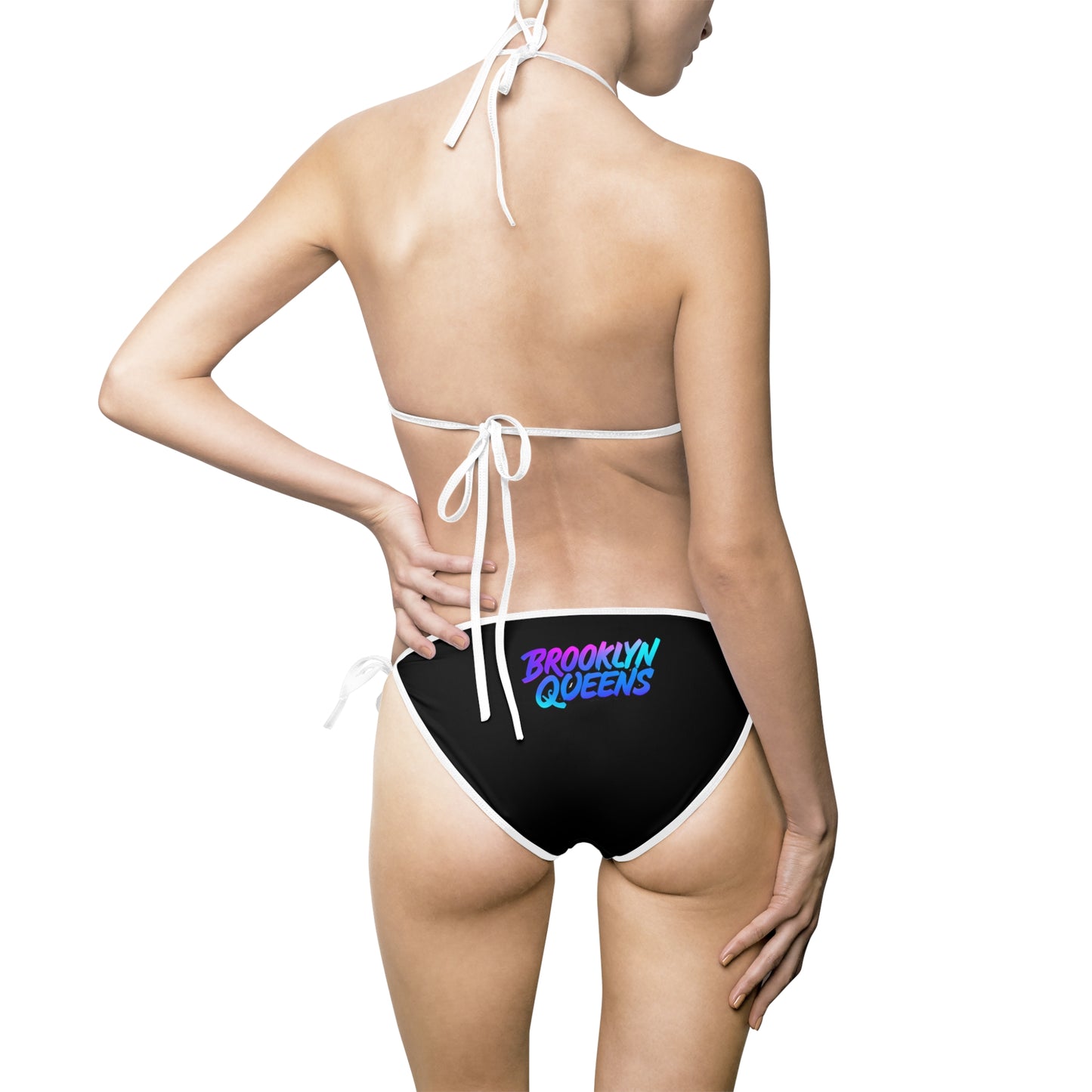Brooklyn Queens Neon Logo Bikini