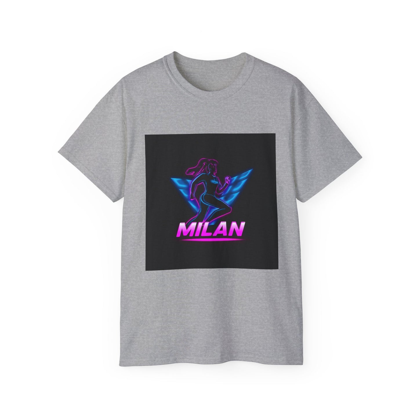 Milan Graphic Tee, Unisex Ultra Cotton T-Shirt, Retro Sportswear, Casual Streetwear, Birthday Gift, Unique Fashion Statement