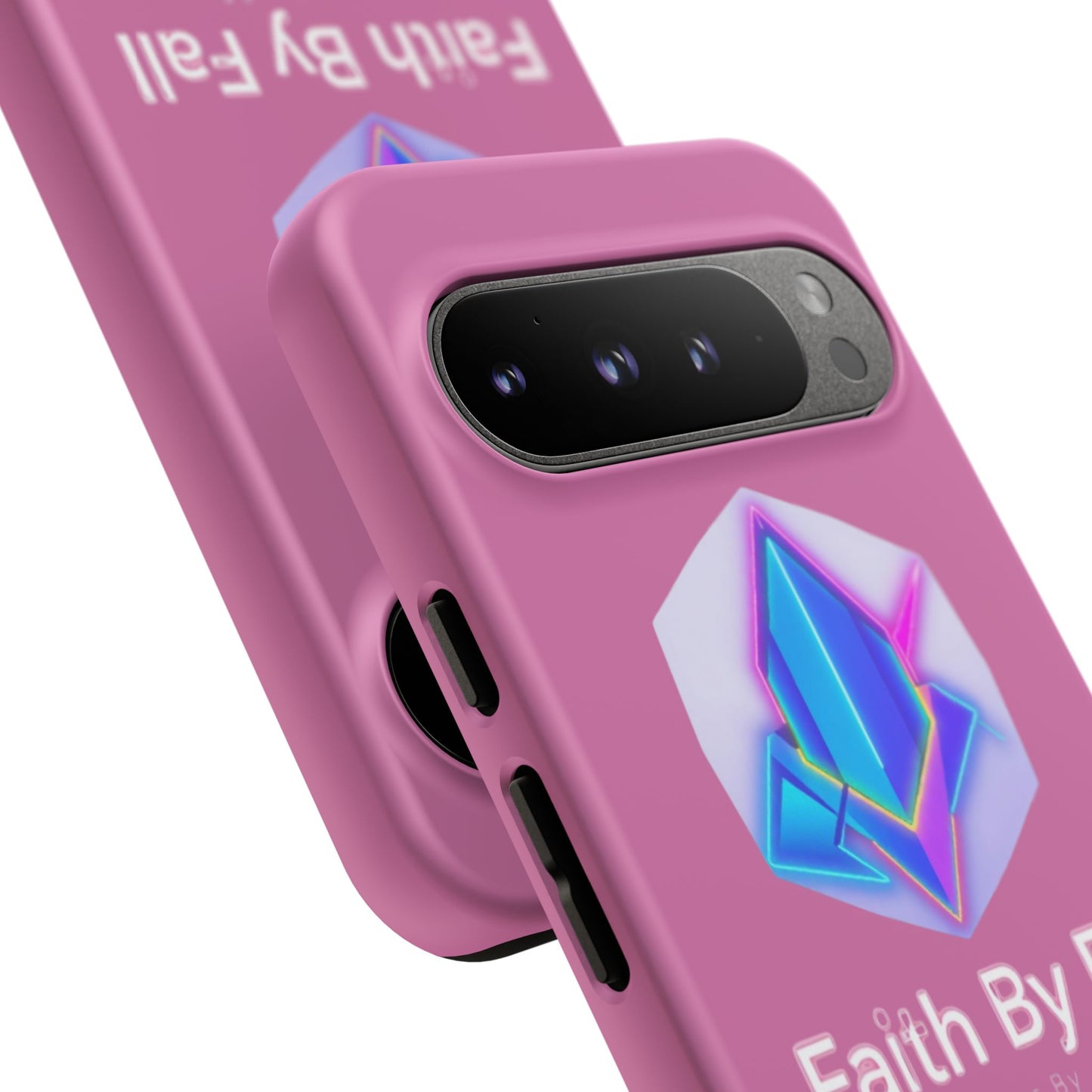 Vibrant Phone Case with Motivational Design - Faith By Fall, Colorful Phone Cover, Customizable Mobile Accessory, Unique Gift Idea, [...]