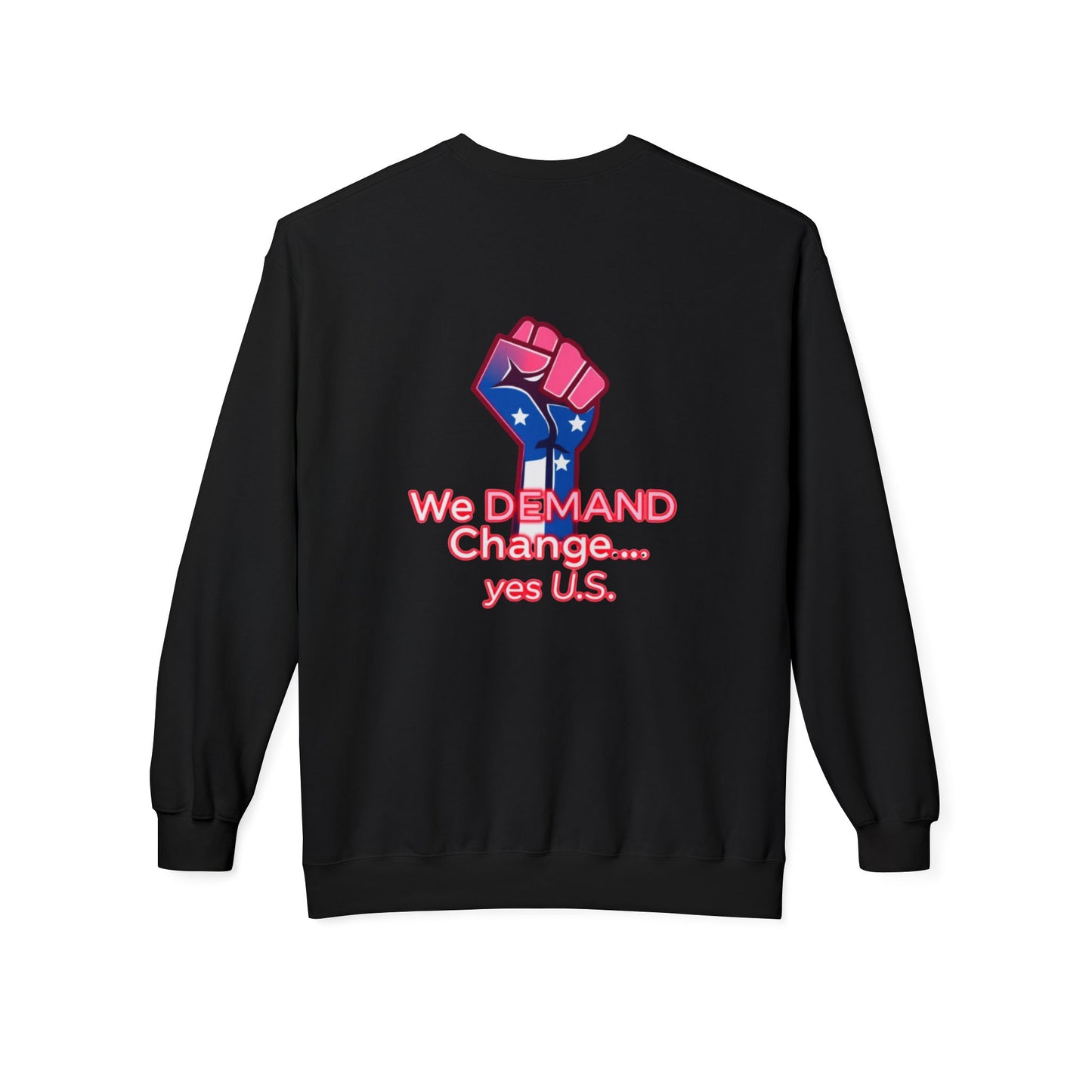 Empowered Message Crewneck Sweatshirt, Unisex Fleece, Activism Sweatshirt, Political Apparel, Comfortable Streetwear