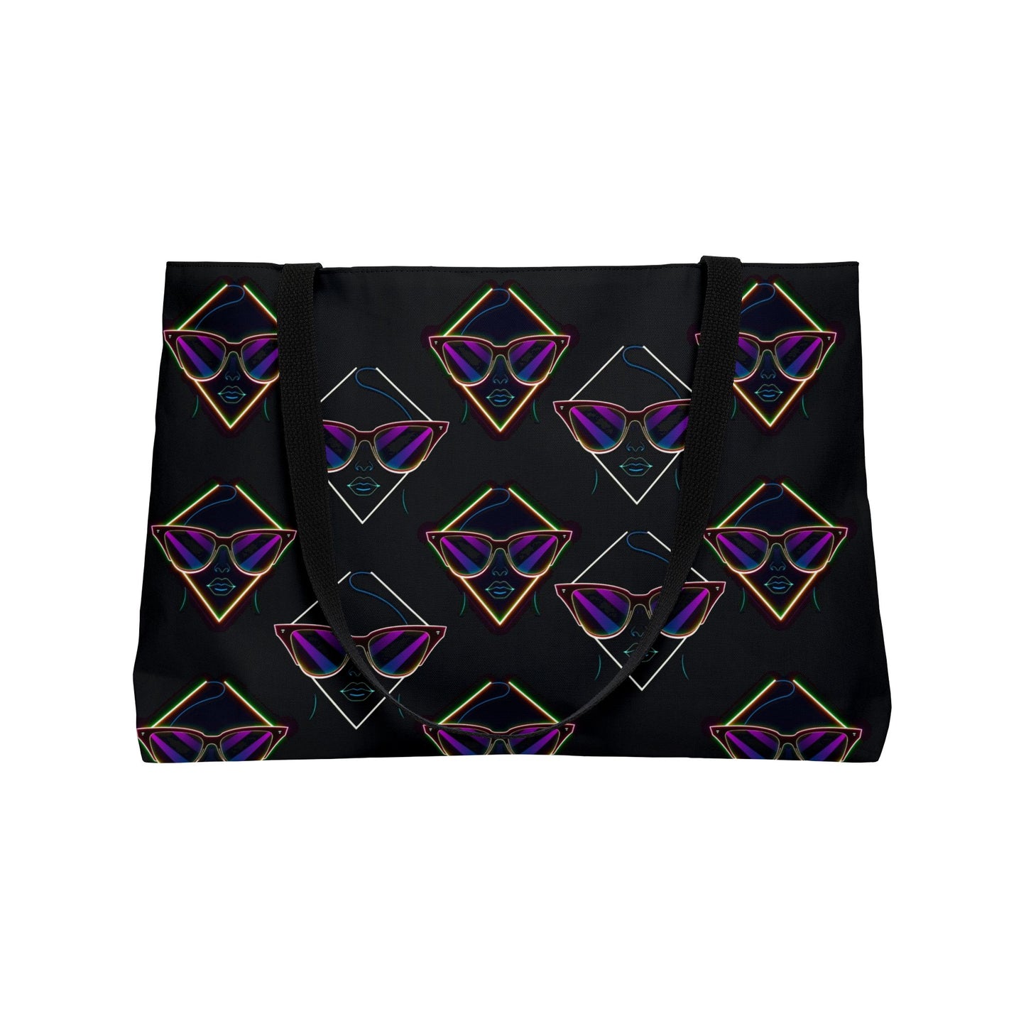 Stylish Weekender Tote Bag, Perfect for Travel, Beach, Gym, Festivals, and Casual Outings with Trendy Sunglasses Design