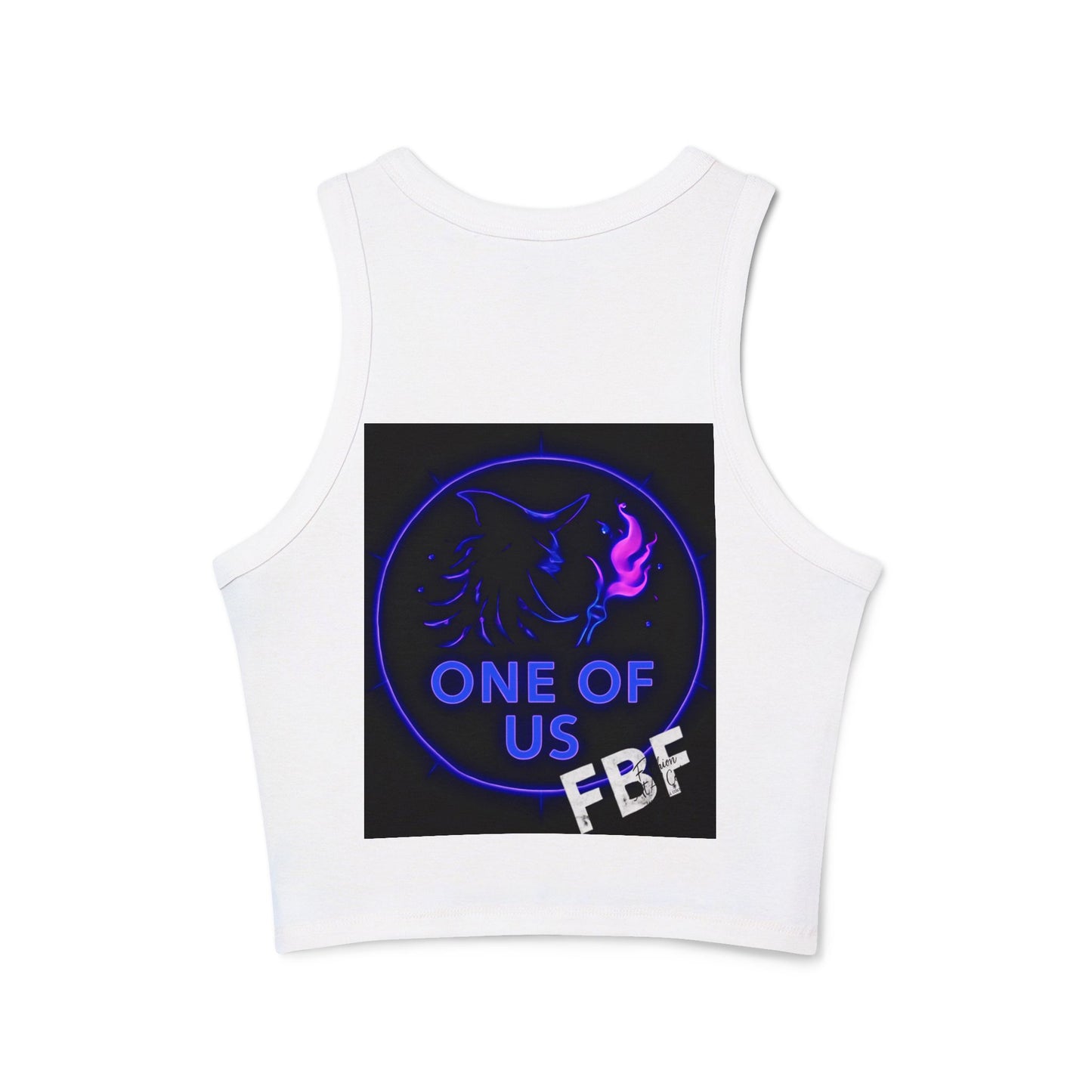 Witchy Racer Tank, Women's Crop Top, Festival Apparel, Halloween Wear, Magical Gifts, Casual Summer Style