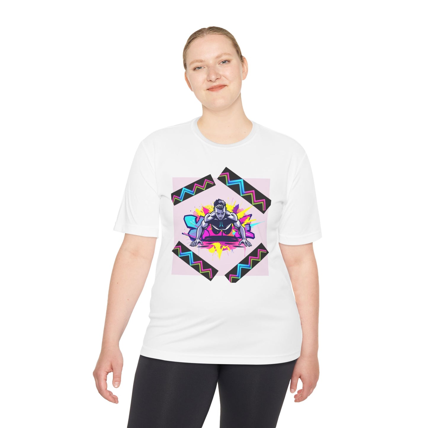 Vibrant Graphic Moisture Wicking Tee for Active Lifestyle