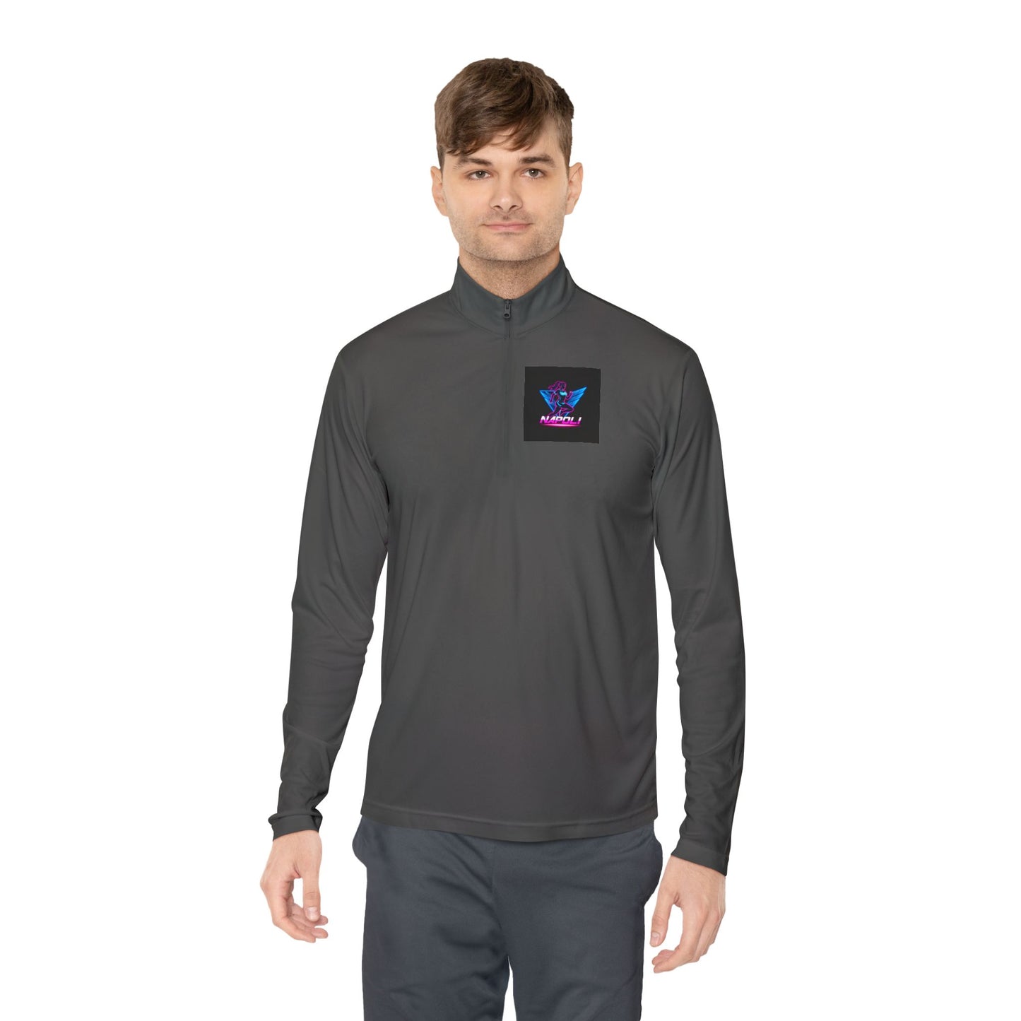 Vibrant Unisex Quarter-Zip Pullover - Perfect for Casual Outings, Outdoor Adventures, Gifts, Napoli Inspired Apparel, Stylish Activewear