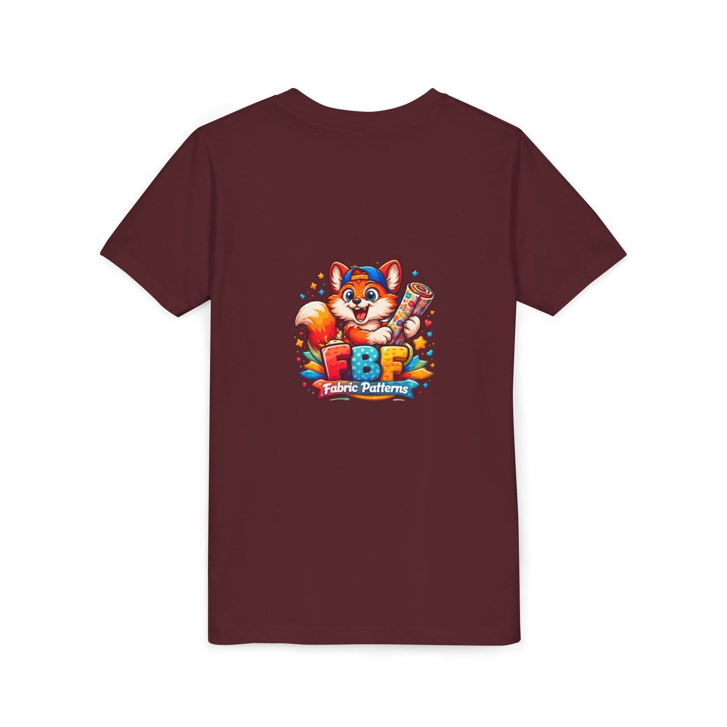 Youth Tee — Colorful Cartoon Fox 'FBF' Logo Kids Shirt