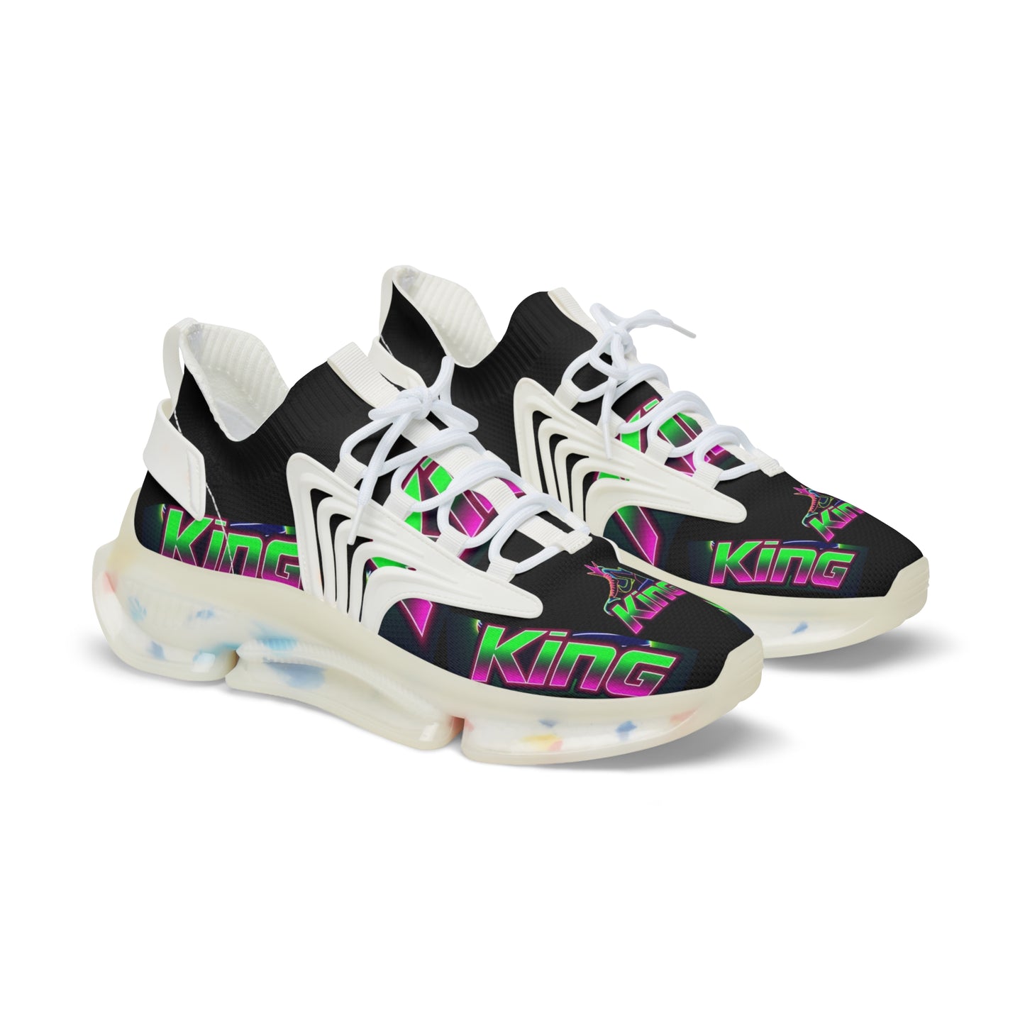 Men's Urban Graphic Sneakers, Trendy Athletic Footwear, Colorful Mesh Sports Shoes, Street Style Trainers, Comfortable Casual Sneakers