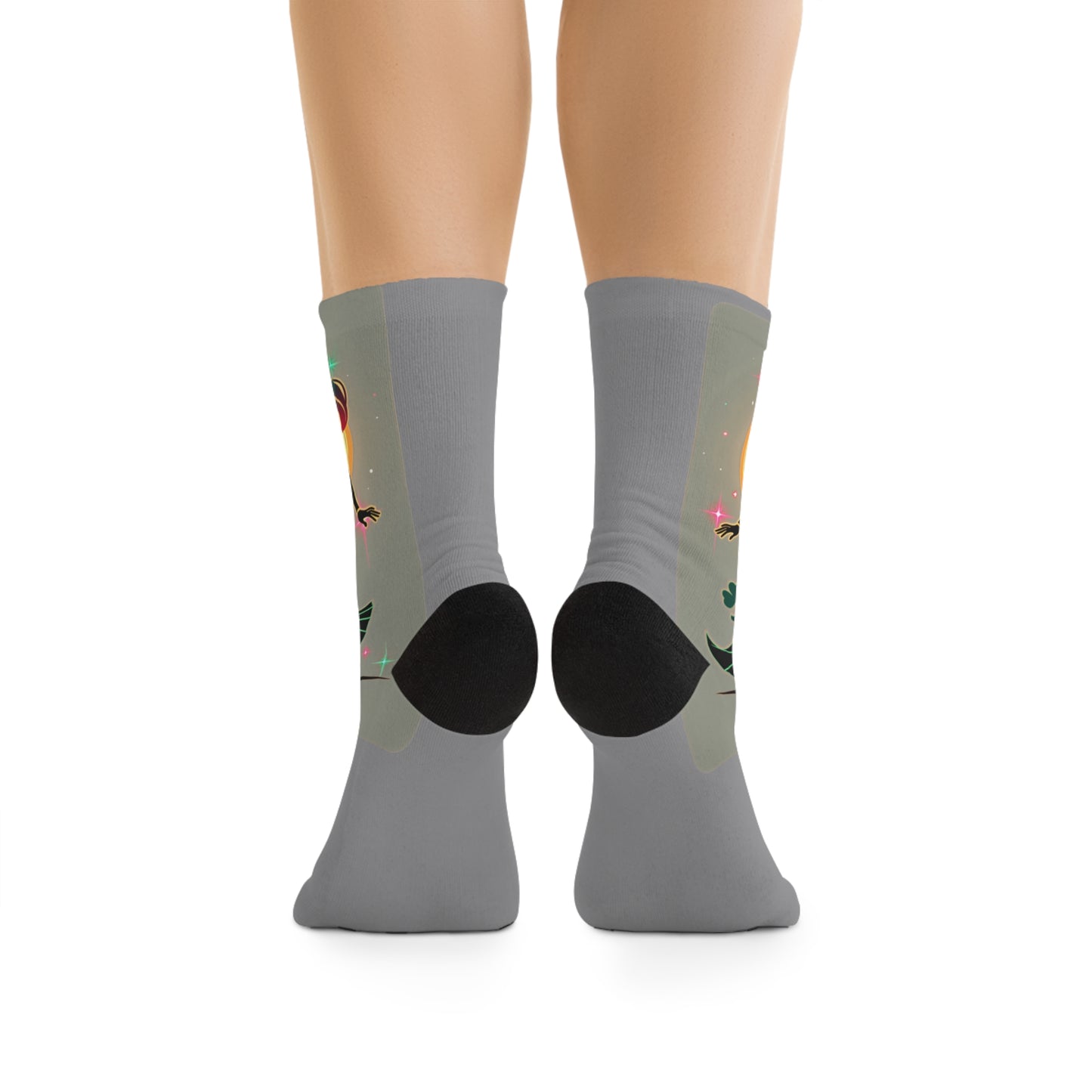 Stylish Eco-Friendly Socks, Wearable Art Socks, Unique Gift for Her, Recycled Material Footwear, Chic Everyday Socks