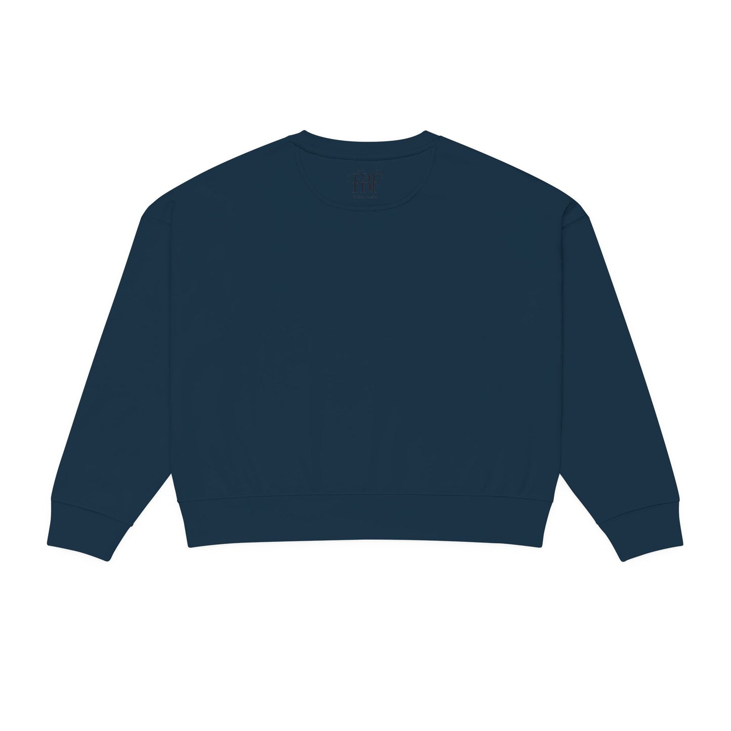 Alma Organic Crewneck Sweatshirt — Neon Retro Mountains Graphic