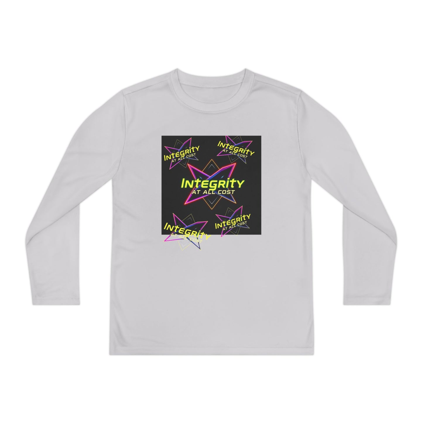 Integrity Youth Long Sleeve Tee, Cool Graphic Shirt, Motivational Apparel, Perfect for Sports, Birthday Gift