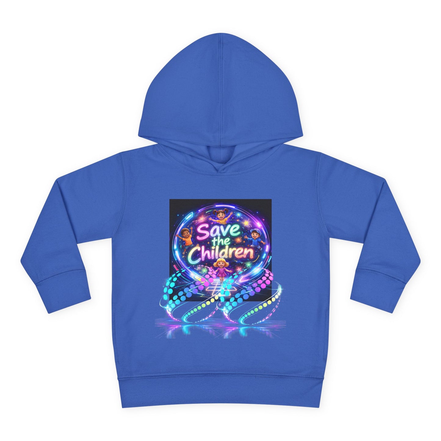 Save the Children Toddler Hoodie — Colorful Neon FBF Charity Pullover
