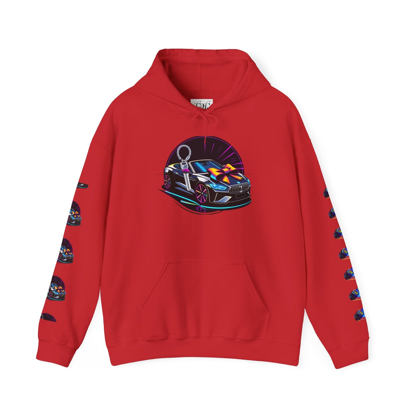 Stylish Unisex Heavy Blend™ Hoodie with Neon Design - Perfect for Winter Fashion & Casual Outings