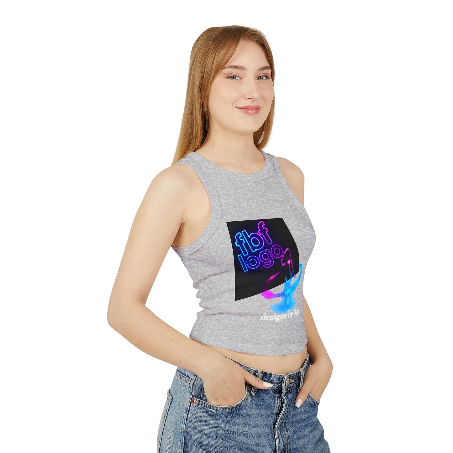 Women's Micro Rib Racer Tank Top