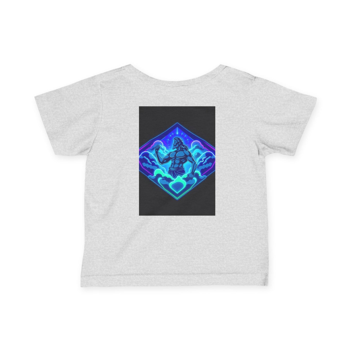 Infant Tee — "Alpha Is the Omega" Neon Christian Baby Shirt
