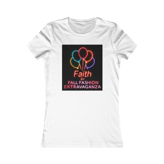 Faith Fall Fashion Extravaganza Women's Tee — Neon Balloon Graphic