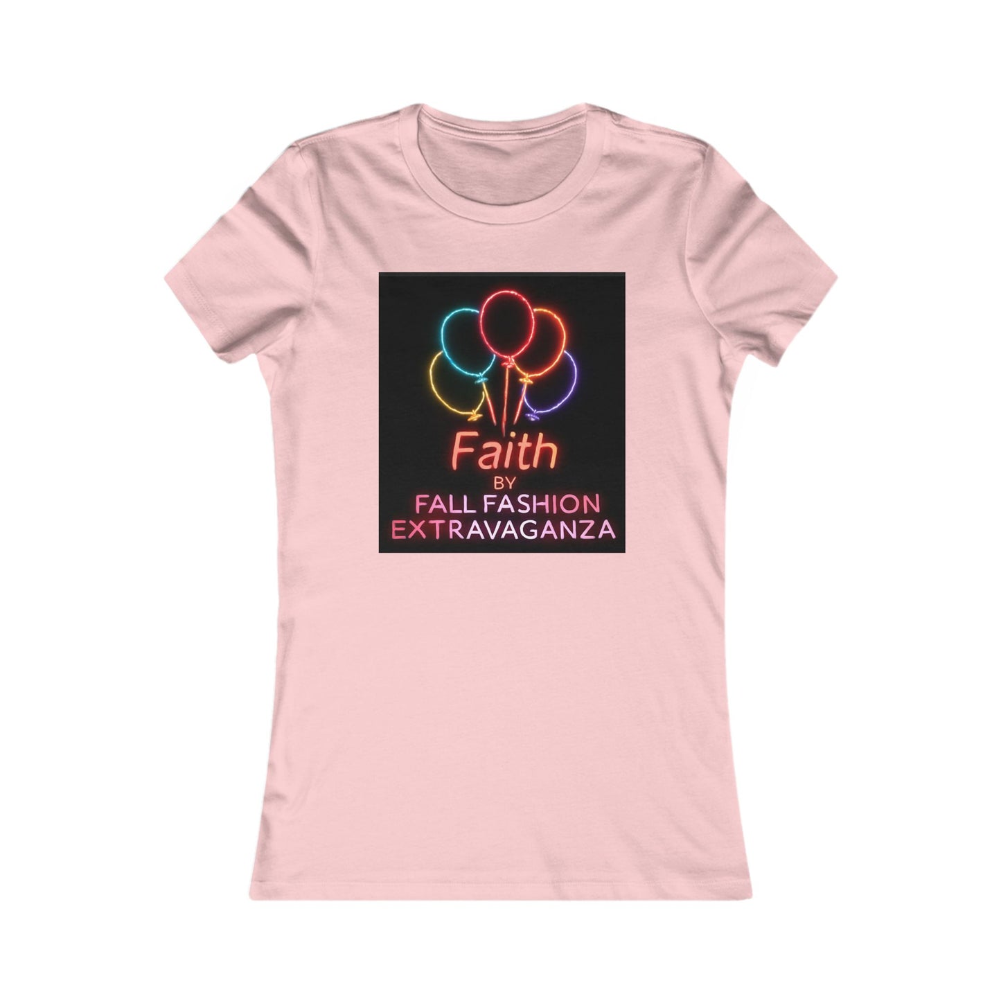 Faith Fall Fashion Extravaganza Women's Tee — Neon Balloon Graphic