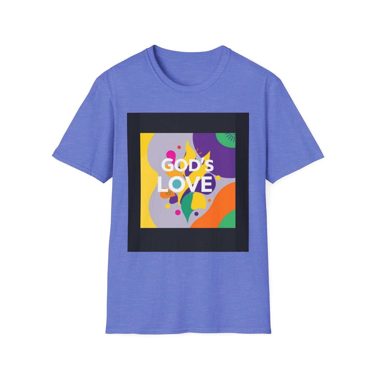 Unisex Softstyle T-Shirt with God's Love Design, Faith Shirt, Inspirational Tee, Christian Apparel, Gift for Believers, Everyday Wear