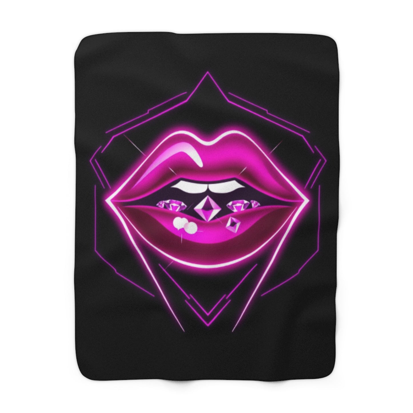 Glamorous Fleece Blanket with Neon Lip Design | Cozy Throw Blanket, Chic Home Decor, Unique Gift for Her, Lounge Accessory, Bedroom [...]