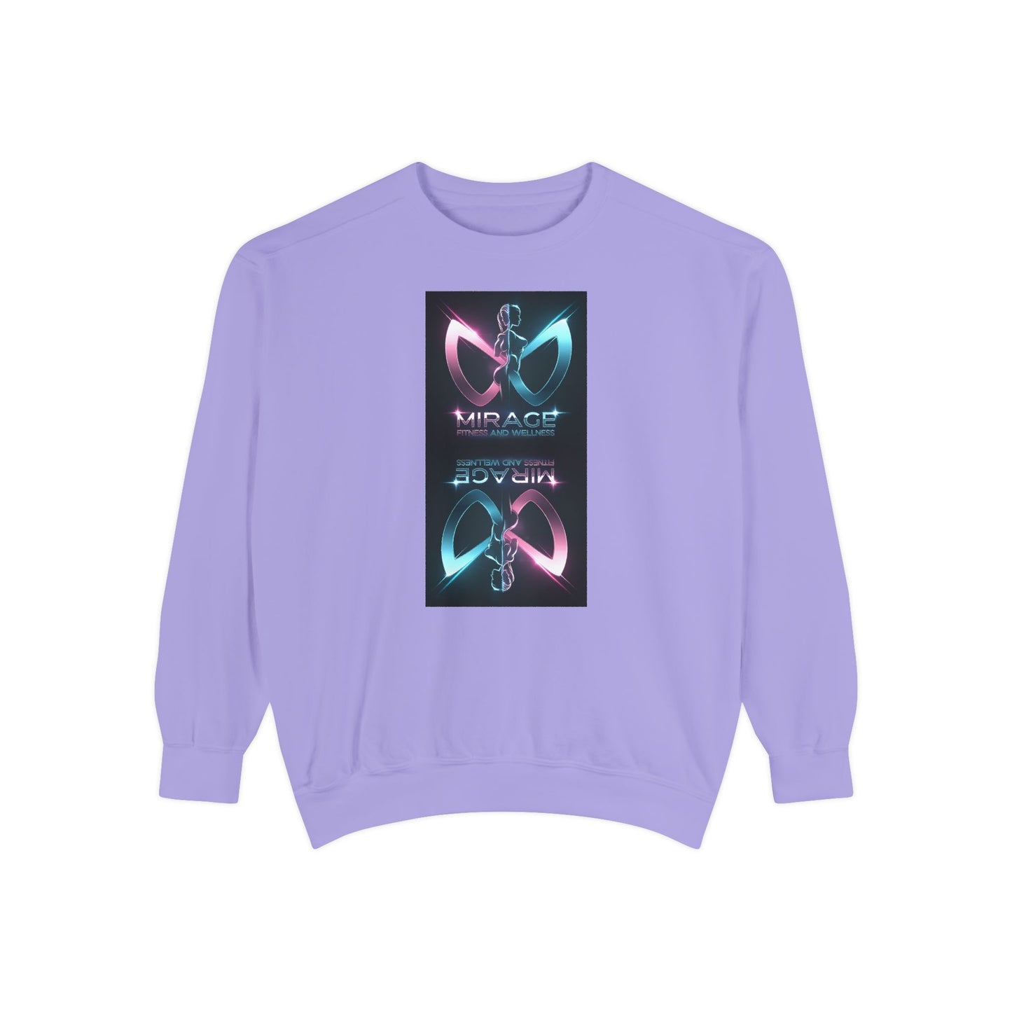 Retro Neon Mirage Sweatshirt — 'Mirage' Vaporwave Graphic Crewneck