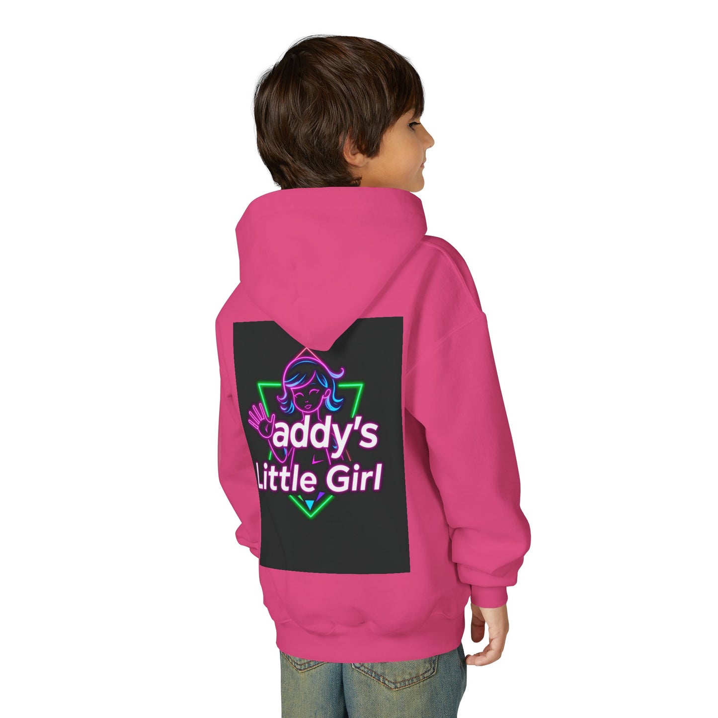 Daddy's Little Girl Hoodie, Cozy Youth Sweatshirt, Cute Gift for Dads, Kids Sweatshirt, Family Celebration Apparel