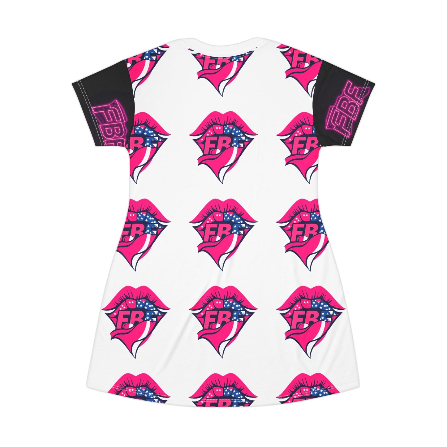 Bold Graphic T-Shirt Dress, Edgy Fashion, Casual Summer Outfit, Trendy Party Wear, Unique Gift for Music Lovers