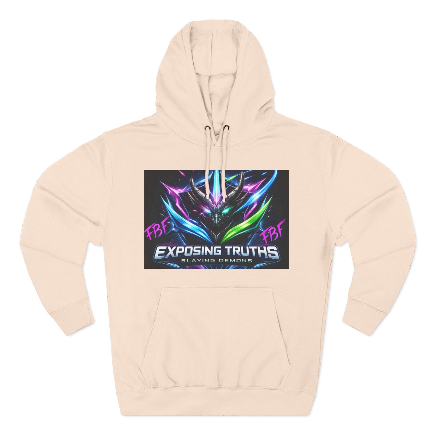 Three-Panel Fleece Hoodie