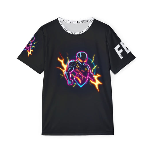Electric Hero Men's Sports Jersey - Graphic Tee for Sports, Gaming, Birthdays, Cosplay, and Casual Wear