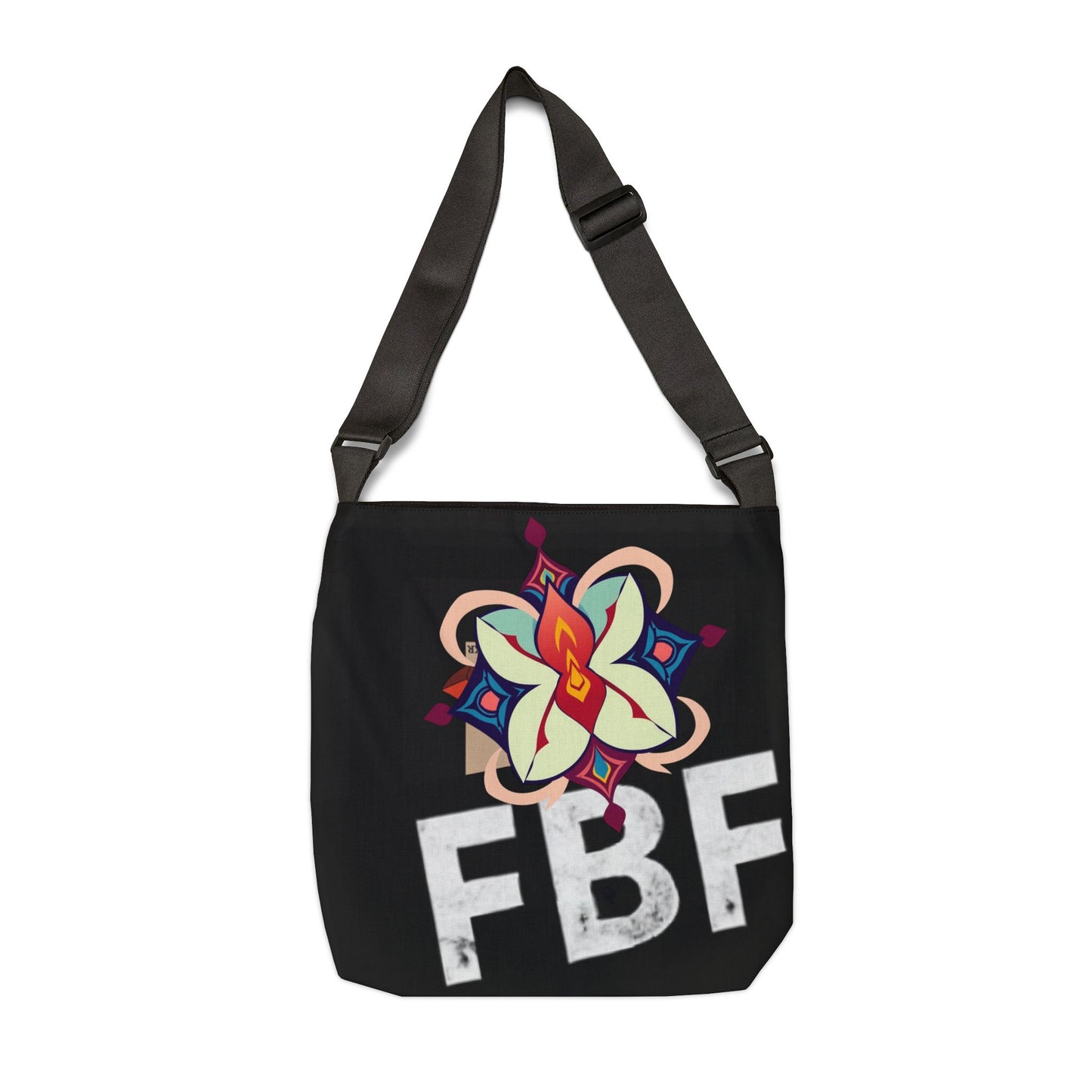 Stylish Adjustable Tote Bag with Chic Fashion Illustration