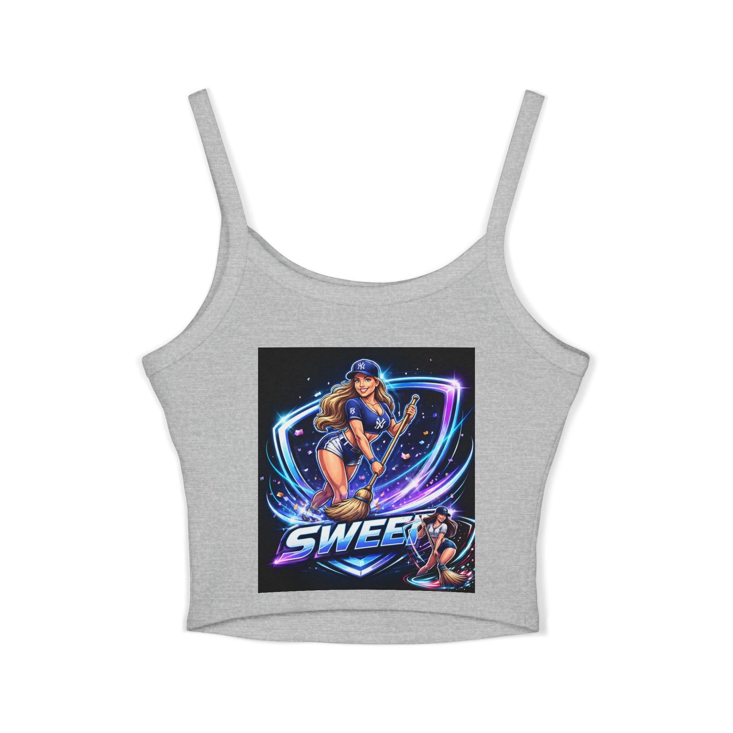 Yankees sweep Women's Spaghetti Strap Tank Top