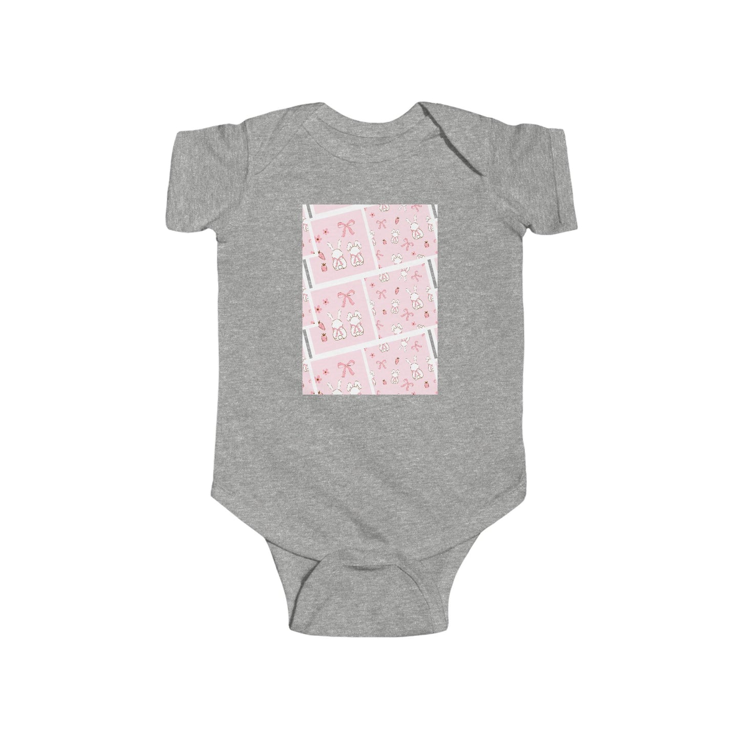 Pink bunnies Infant Fine Jersey Bodysuit