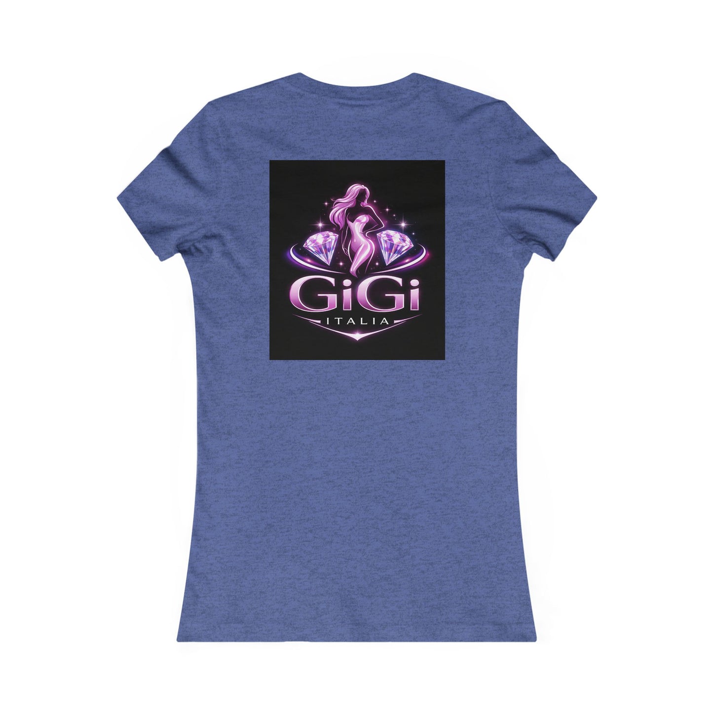 Women's Tee — 'GiGi Italia' Neon Silhouette Graphic Shirt